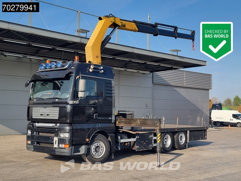 MAN TGA 26.430 6X2 Palfinger PK32080 Kran Crane Manual Liftachse Euro 4 - شاحنات مسطحة, شاحنة كرين: صور 1 MAN TGA 26.430 6X2 Palfinger PK32080 Kran Crane Manual Liftachse Euro 4 - شاحنات مسطحة, شاحنة كرين: صور 1