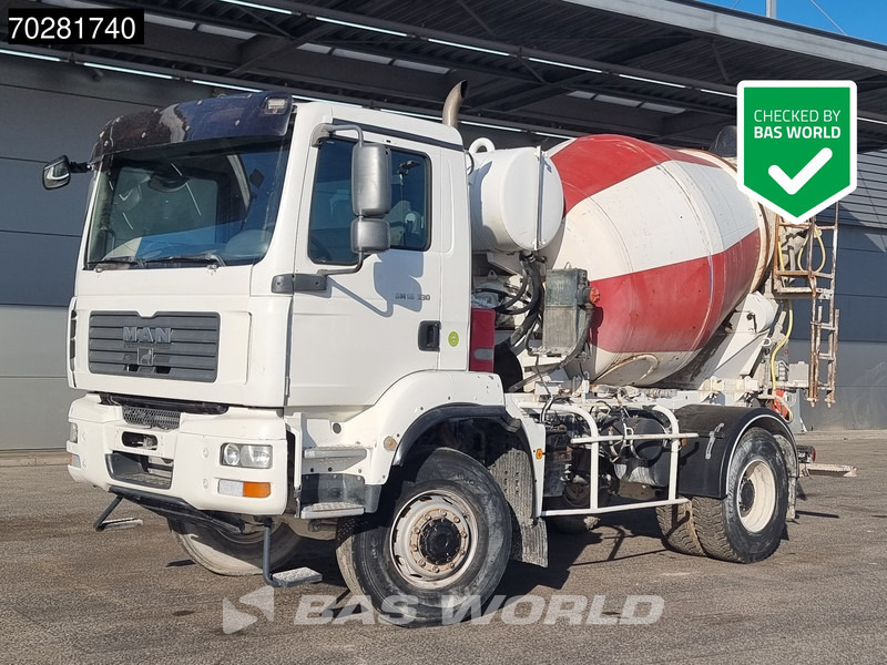 MAN TGM 18.330 4X4 4x4 Manual Big-Axle Schwing stetter Mixer Euro 4 - شاحنة خلاطة خرسانة: صور 1 MAN TGM 18.330 4X4 4x4 Manual Big-Axle Schwing stetter Mixer Euro 4 - شاحنة خلاطة خرسانة: صور 1