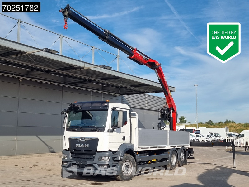 MAN TGS 26.440 6X2 NEW NL-Truck Palfinger PK20.501 L TEC3 Kran Baustoff Lift-Lenk Asche - شاحنات مسطحة, شاحنة كرين: صور 1 MAN TGS 26.440 6X2 NEW NL-Truck Palfinger PK20.501 L TEC3 Kran Baustoff Lift-Lenk Asche - شاحنات مسطحة, شاحنة كرين: صور 1