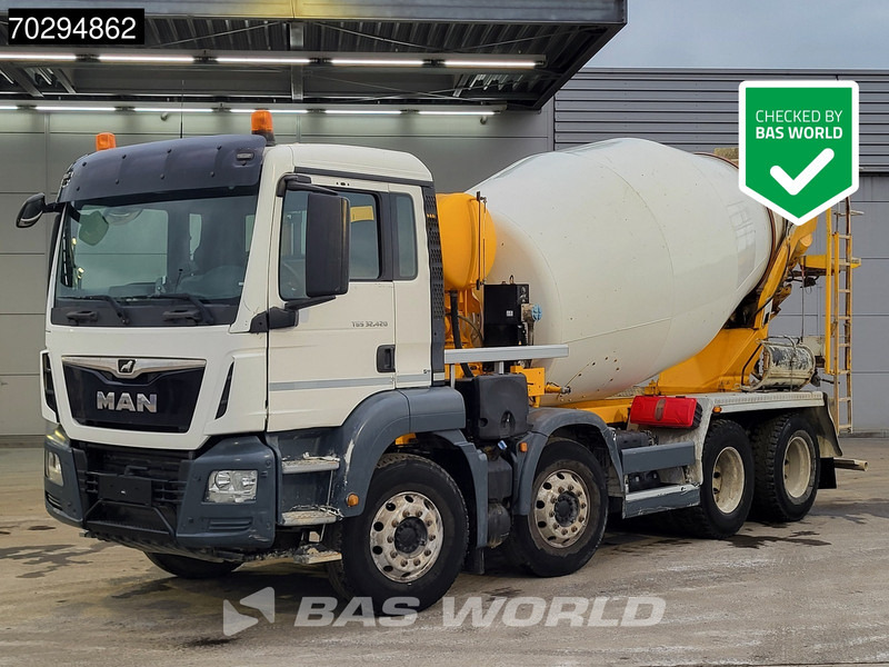 MAN TGS 32.420 8X4 9m3 Stetter Mixer Steel Suspension Automatic Euro 6 - شاحنة خلاطة خرسانة: صور 1 MAN TGS 32.420 8X4 9m3 Stetter Mixer Steel Suspension Automatic Euro 6 - شاحنة خلاطة خرسانة: صور 1