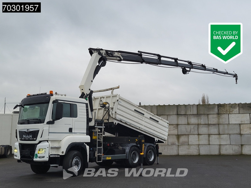 MAN TGS 33.420 6X6 Palfinger PK33002 EH Crane 12m3 tipper Manual Retarder Big-Axle Euro 6 - قلابات, شاحنة كرين: صور 1 MAN TGS 33.420 6X6 Palfinger PK33002 EH Crane 12m3 tipper Manual Retarder Big-Axle Euro 6 - قلابات, شاحنة كرين: صور 1