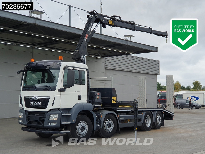 MAN TGS 35.360 8X2 HIAB X-Hiduo 158 BS-3 Crane Lift+lenkasche Machine transporter Euro 6 - شاحنة نقل سيارات شاحنة, شاحنة كرين: صور 1 MAN TGS 35.360 8X2 HIAB X-Hiduo 158 BS-3 Crane Lift+lenkasche Machine transporter Euro 6 - شاحنة نقل سيارات شاحنة, شاحنة كرين: صور 1