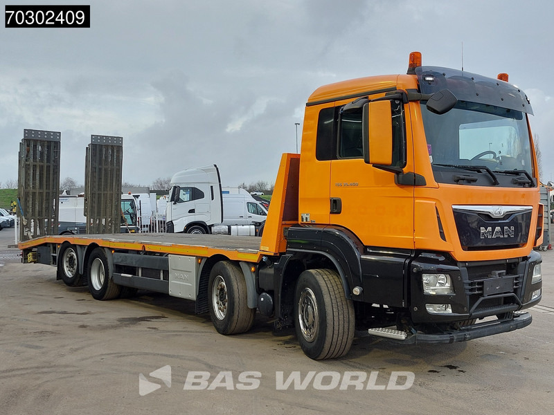 MAN TGS 35.400 8X2 Machine transporter Hydraulic Ramps Winch Lift+Steering Axle Euro 6 - شاحنة نقل سيارات شاحنة: صور 3 MAN TGS 35.400 8X2 Machine transporter Hydraulic Ramps Winch Lift+Steering Axle Euro 6 - شاحنة نقل سيارات شاحنة: صور 3