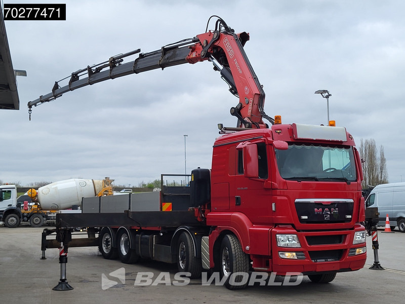 شاحنات مسطحة, شاحنة كرين MAN TGS 35.480 8X4 Fassi F800BXP.28 Kran Crane Hydrodrive Lift-Lenkachse Euro 4: صور 6