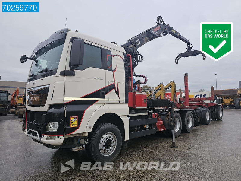MAN TGX 26.580 6X4 Jonsered 2490 HolzKran Retarder Hiab Crane Big-Axle Euro 6 - شاحنة قطع الأشجار, شاحنة كرين: صور 1 MAN TGX 26.580 6X4 Jonsered 2490 HolzKran Retarder Hiab Crane Big-Axle Euro 6 - شاحنة قطع الأشجار, شاحنة كرين: صور 1