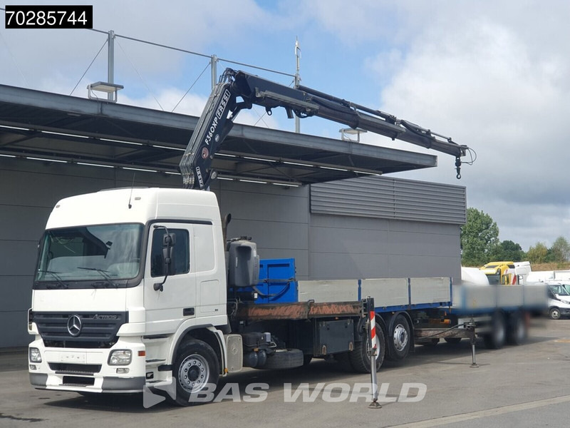 Mercedes-Benz Actros 2532 6X2 Fassi F330D3 Crane Kran Lift+steering Axle 3-Pedals Euro 3 - شاحنات مسطحة, شاحنة كرين: صور 5 Mercedes-Benz Actros 2532 6X2 Fassi F330D3 Crane Kran Lift+steering Axle 3-Pedals Euro 3 - شاحنات مسطحة, شاحنة كرين: صور 5