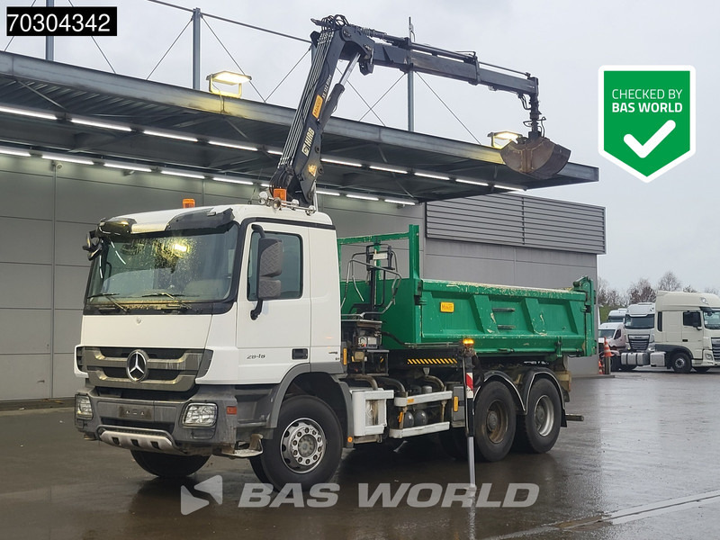 Mercedes-Benz Actros 2646 Actros 6X4 HIAB 122 BS-2 HIDUO Crane Kran 3-way tipper Big-Axle Euro 5 - قلابات, شاحنة كرين: صور 1 Mercedes-Benz Actros 2646 Actros 6X4 HIAB 122 BS-2 HIDUO Crane Kran 3-way tipper Big-Axle Euro 5 - قلابات, شاحنة كرين: صور 1