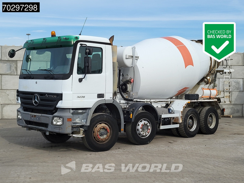 Mercedes-Benz Actros 3236 8X4 9m3 Liebherr 3-Pedals Steelsuspension Big-Axle Euro 3 - شاحنة خلاطة خرسانة: صور 1 Mercedes-Benz Actros 3236 8X4 9m3 Liebherr 3-Pedals Steelsuspension Big-Axle Euro 3 - شاحنة خلاطة خرسانة: صور 1