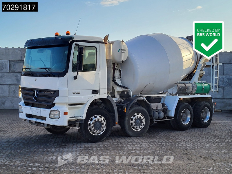Mercedes-Benz Actros 3236 8X4 9m3 Stetter Mixer Retarder Steelsuspension Big-Axle Euro 3 - شاحنة خلاطة خرسانة: صور 1 Mercedes-Benz Actros 3236 8X4 9m3 Stetter Mixer Retarder Steelsuspension Big-Axle Euro 3 - شاحنة خلاطة خرسانة: صور 1