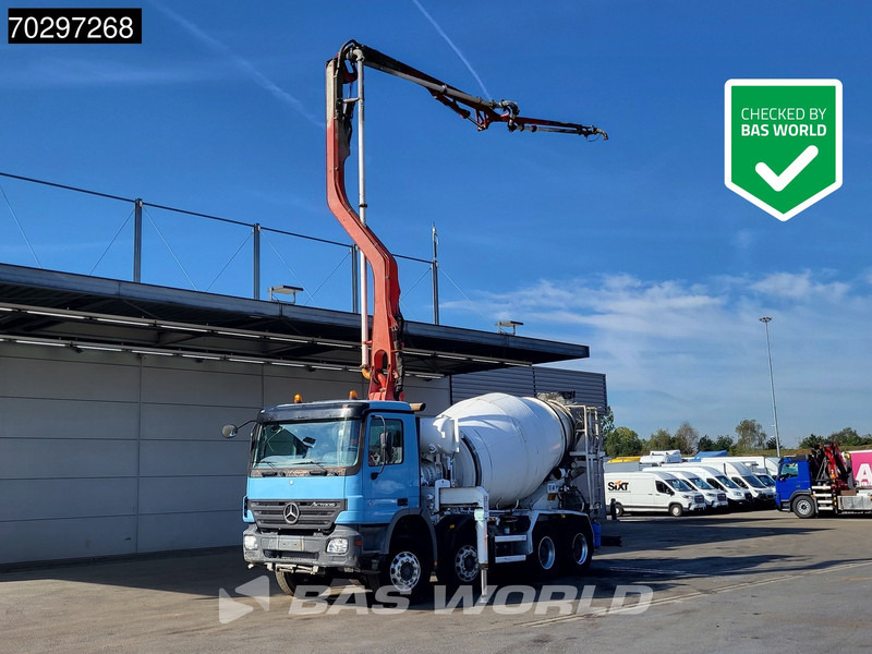 Mercedes-Benz Actros 3241 8X4 Putzmeister TMM 21-3.67 Q PUMI 7m3 Liebherr mixer Big-Axle Euro 3 - مضخة خرسانة: صور 1 Mercedes-Benz Actros 3241 8X4 Putzmeister TMM 21-3.67 Q PUMI 7m3 Liebherr mixer Big-Axle Euro 3 - مضخة خرسانة: صور 1