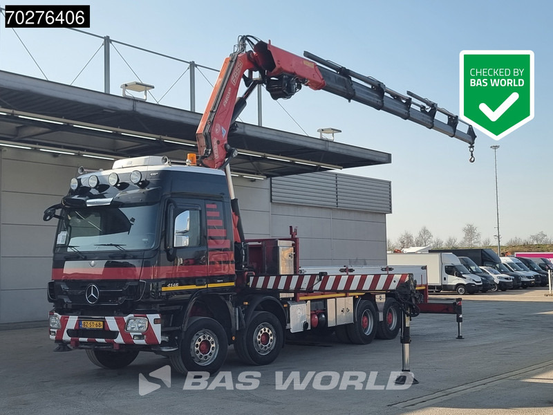 Mercedes-Benz Actros 4146 8X4 FASSI F600AXP.26 Crane Kran NL-Truck Euro 5 - شاحنات مسطحة, شاحنة كرين: صور 1 Mercedes-Benz Actros 4146 8X4 FASSI F600AXP.26 Crane Kran NL-Truck Euro 5 - شاحنات مسطحة, شاحنة كرين: صور 1