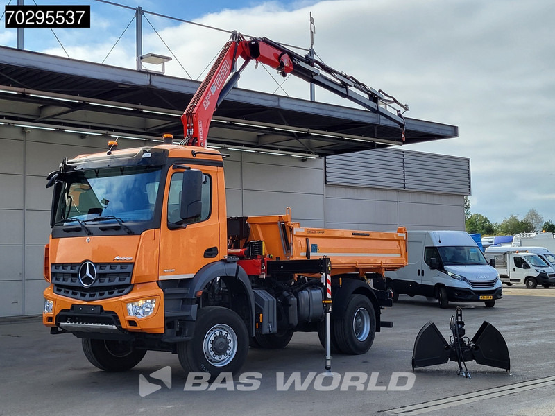 Mercedes-Benz Arocs 1835 4X4 4x4 Fassi F135AC.0.24 Crane Kran Meiller 3-Way Tipper Big-Axle - قلابات, شاحنة كرين: صور 3 Mercedes-Benz Arocs 1835 4X4 4x4 Fassi F135AC.0.24 Crane Kran Meiller 3-Way Tipper Big-Axle - قلابات, شاحنة كرين: صور 3