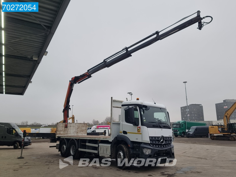 Mercedes-Benz Arocs 2536 6X2 Palfinger PK 16002 Crane Lenkasche Euro 6 - شاحنات مسطحة, شاحنة كرين: صور 3 Mercedes-Benz Arocs 2536 6X2 Palfinger PK 16002 Crane Lenkasche Euro 6 - شاحنات مسطحة, شاحنة كرين: صور 3