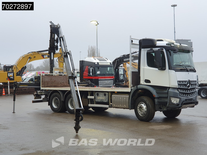 شاحنات مسطحة, شاحنة كرين Mercedes-Benz Arocs 2636 6X4 Hiab 144 E-3 Hipro Kran Crane Remote Full Steel Euro 6: صور 9