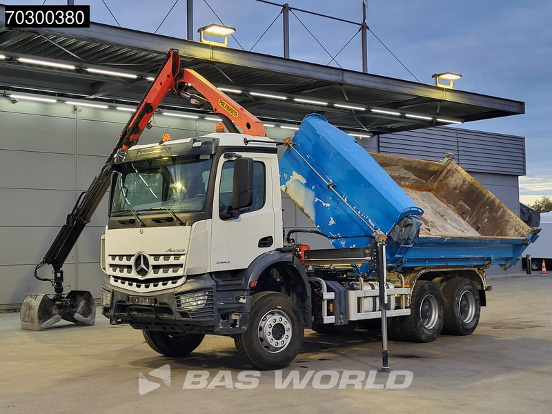 Mercedes-Benz Arocs 3343 6X4 Palfinger PK12.501 SLD Kran Crane 7m3 tipper Big-Axle Automatic Euro 6 - قلابات, شاحنة كرين: صور 5 Mercedes-Benz Arocs 3343 6X4 Palfinger PK12.501 SLD Kran Crane 7m3 tipper Big-Axle Automatic Euro 6 - قلابات, شاحنة كرين: صور 5