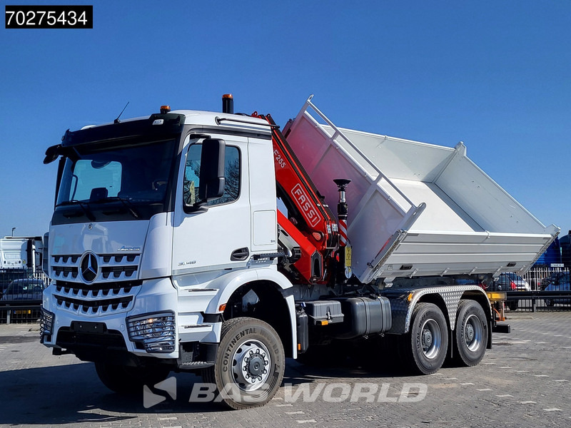 Mercedes-Benz Arocs 3348 6X6 NEW Fassi F255A.2.24 Kran Crane 3-way tipper Navi Euro 6 - قلابات, شاحنة كرين: صور 1 Mercedes-Benz Arocs 3348 6X6 NEW Fassi F255A.2.24 Kran Crane 3-way tipper Navi Euro 6 - قلابات, شاحنة كرين: صور 1
