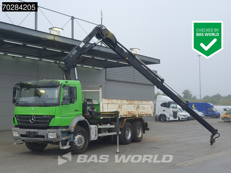 Mercedes-Benz Axor 2633 6X4 HIAB 144 ES-3 Kran Crane Manual Big-Axle Steelsuspension Euro 4 - قلابات, شاحنة كرين: صور 1 Mercedes-Benz Axor 2633 6X4 HIAB 144 ES-3 Kran Crane Manual Big-Axle Steelsuspension Euro 4 - قلابات, شاحنة كرين: صور 1