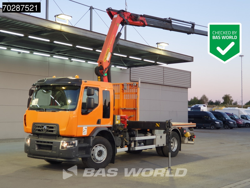 Renault C 320 4X2 Palfinger PK 18002 EH Crane Optibrake Automatic Euro 6 - شاحنات مسطحة, شاحنة كرين: صور 1 Renault C 320 4X2 Palfinger PK 18002 EH Crane Optibrake Automatic Euro 6 - شاحنات مسطحة, شاحنة كرين: صور 1