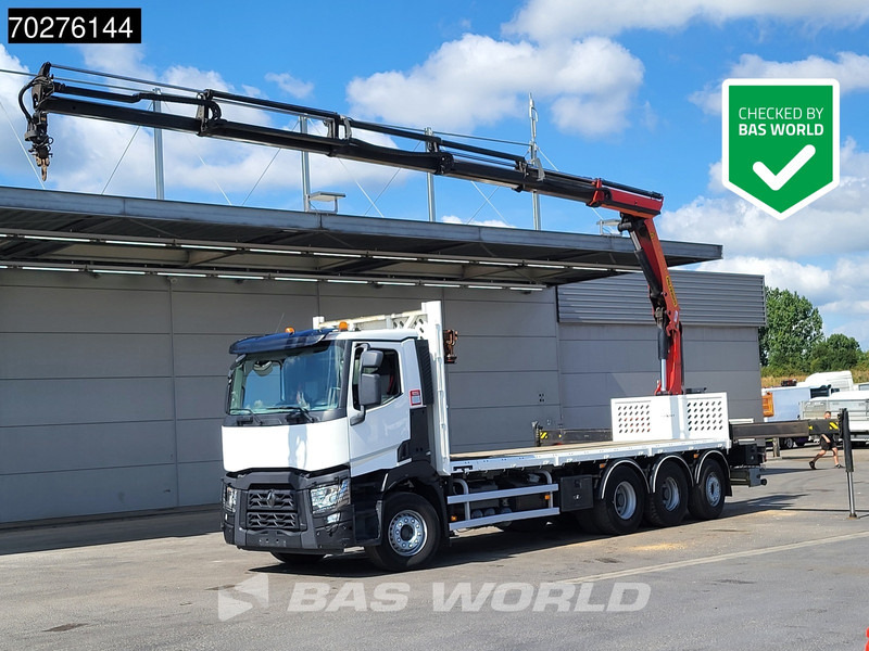 Renault C 380 8X4 Palfinger PK 23001 EH Remote Lift+Lenkachse Euro 6 - شاحنات مسطحة, شاحنة كرين: صور 1 Renault C 380 8X4 Palfinger PK 23001 EH Remote Lift+Lenkachse Euro 6 - شاحنات مسطحة, شاحنة كرين: صور 1