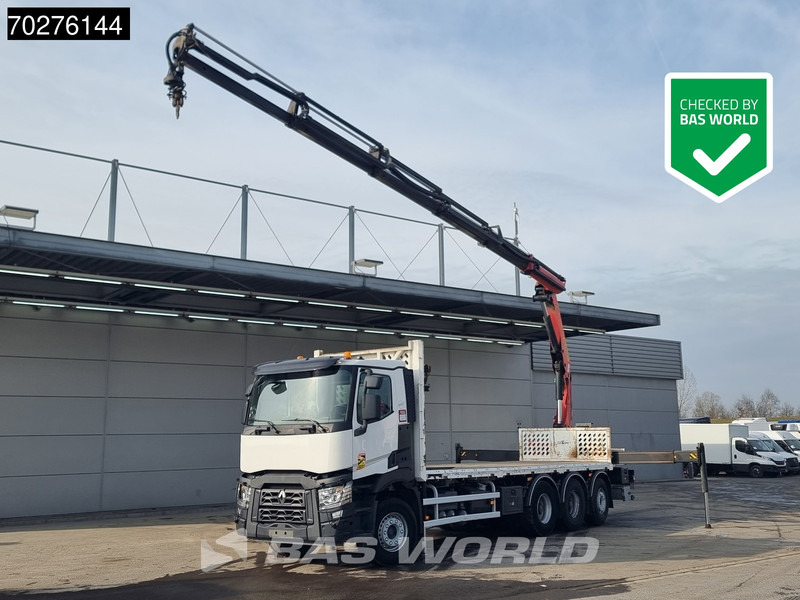 Renault C 380 8X4 Palfinger PK 23001 EH Remote Lift+Lenkachse Euro 6 - شاحنات مسطحة, شاحنة كرين: صور 1 Renault C 380 8X4 Palfinger PK 23001 EH Remote Lift+Lenkachse Euro 6 - شاحنات مسطحة, شاحنة كرين: صور 1