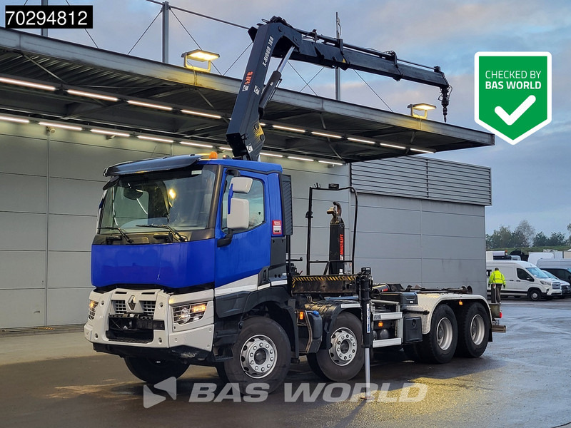 Renault C 430 8X4 HIAB X-Hiduo 188 B-2 Crane + Hook Full Steel Big-Axle Euro 6 - شاحنة ذات الخطاف, شاحنة كرين: صور 1 Renault C 430 8X4 HIAB X-Hiduo 188 B-2 Crane + Hook Full Steel Big-Axle Euro 6 - شاحنة ذات الخطاف, شاحنة كرين: صور 1