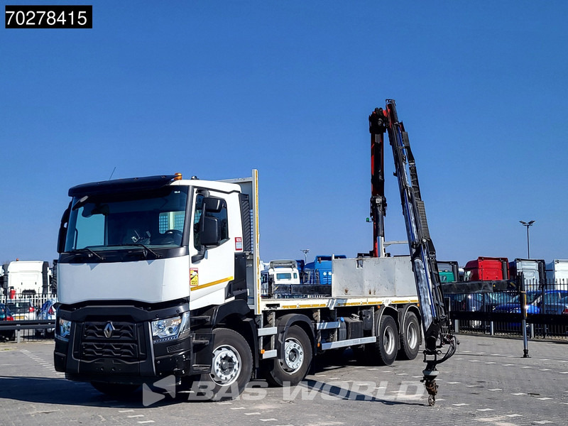 Renault C 430 8X4 Palfinger 22002 EH kran Crane Big-Axle steel suspension Euro 6 - شاحنات مسطحة, شاحنة كرين: صور 5 Renault C 430 8X4 Palfinger 22002 EH kran Crane Big-Axle steel suspension Euro 6 - شاحنات مسطحة, شاحنة كرين: صور 5