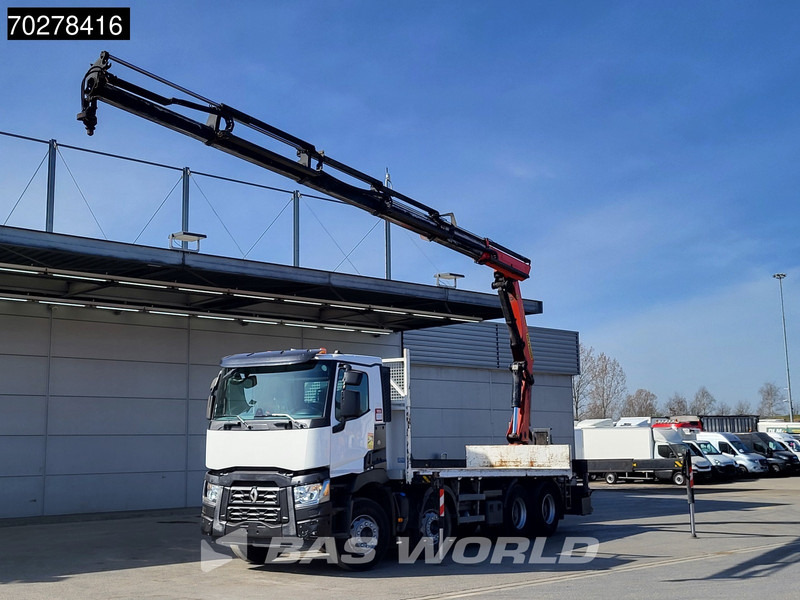 Renault C 430 8X4 Palfinger PK33002EH Kran Crane Big Axle Euro 6 - شاحنات مسطحة, شاحنة كرين: صور 3 Renault C 430 8X4 Palfinger PK33002EH Kran Crane Big Axle Euro 6 - شاحنات مسطحة, شاحنة كرين: صور 3