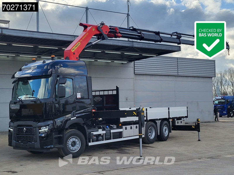 Renault C 480 6X2 NEW! Palfinger PK41002 EH Crane Kran ACC Euro 6 - شاحنات مسطحة, شاحنة كرين: صور 1 Renault C 480 6X2 NEW! Palfinger PK41002 EH Crane Kran ACC Euro 6 - شاحنات مسطحة, شاحنة كرين: صور 1