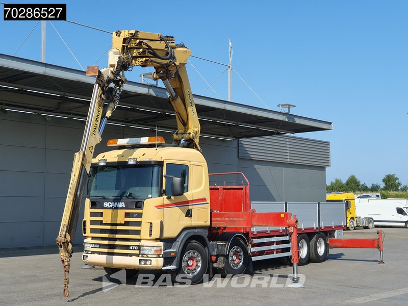 Scania 124G 470 8X4 Palfinger PK45000 C4 Crane Kran Fly-Jib Manual Steering Axle Euro 3 - شاحنات مسطحة, شاحنة كرين: صور 5 Scania 124G 470 8X4 Palfinger PK45000 C4 Crane Kran Fly-Jib Manual Steering Axle Euro 3 - شاحنات مسطحة, شاحنة كرين: صور 5