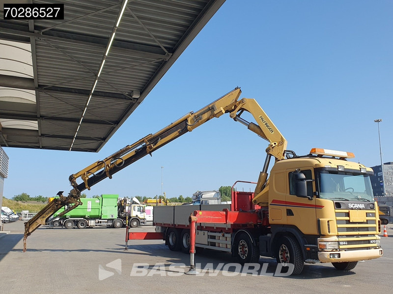 Scania 124G 470 8X4 Palfinger PK45000 C4 Crane Kran Fly-Jib Manual Steering Axle Euro 3 - شاحنات مسطحة, شاحنة كرين: صور 3 Scania 124G 470 8X4 Palfinger PK45000 C4 Crane Kran Fly-Jib Manual Steering Axle Euro 3 - شاحنات مسطحة, شاحنة كرين: صور 3