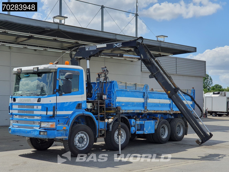 Scania G420 8X4 15m3 tipper Hiab 144 Crane Steelsuspension Manual Big-Axle Euro 3 - قلابات, شاحنة كرين: صور 5 Scania G420 8X4 15m3 tipper Hiab 144 Crane Steelsuspension Manual Big-Axle Euro 3 - قلابات, شاحنة كرين: صور 5