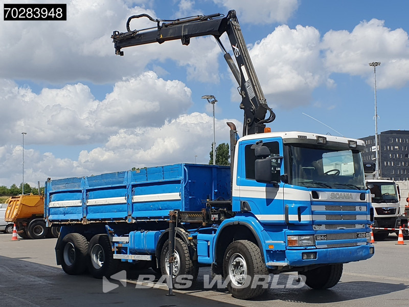 Scania G420 8X4 15m3 tipper Hiab 144 Crane Steelsuspension Manual Big-Axle Euro 3 - قلابات, شاحنة كرين: صور 3 Scania G420 8X4 15m3 tipper Hiab 144 Crane Steelsuspension Manual Big-Axle Euro 3 - قلابات, شاحنة كرين: صور 3