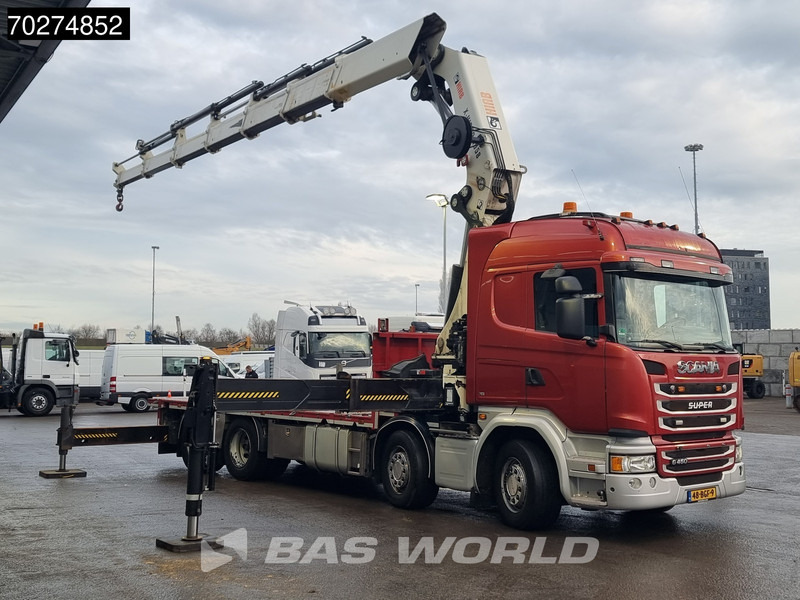 Scania G450 8X2 NL-Truck Hiab X-HIPRO 1058EP-6 Kran Front stab Retarder Euro 6 - شاحنات مسطحة, شاحنة كرين: صور 3 Scania G450 8X2 NL-Truck Hiab X-HIPRO 1058EP-6 Kran Front stab Retarder Euro 6 - شاحنات مسطحة, شاحنة كرين: صور 3