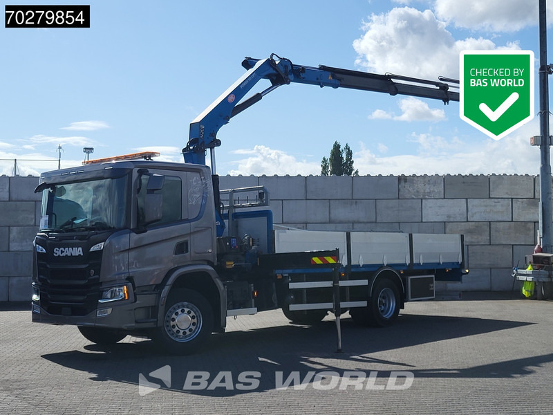Scania P280 4X2 HMF 1420K-RC Kran Crane Automatic Euro 6 - شاحنات مسطحة, شاحنة كرين: صور 1 Scania P280 4X2 HMF 1420K-RC Kran Crane Automatic Euro 6 - شاحنات مسطحة, شاحنة كرين: صور 1