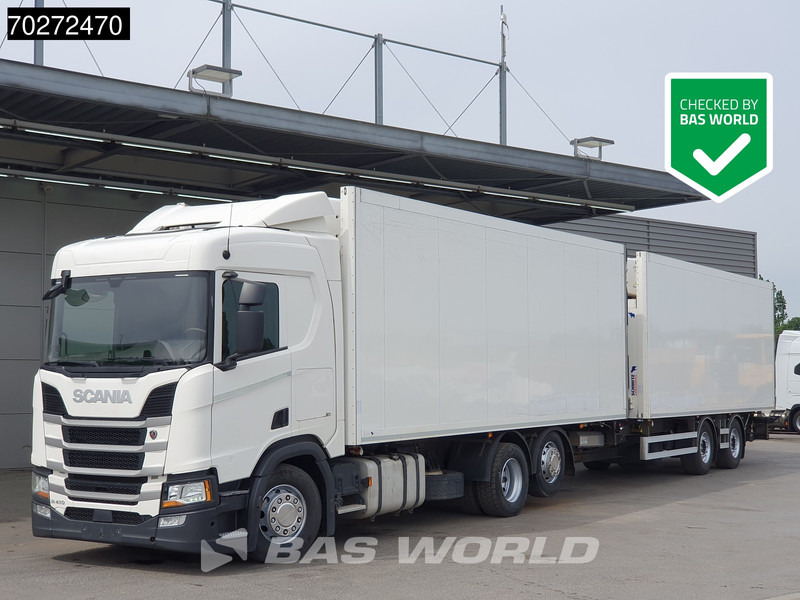 Scania R410 6X2 Carrier Supra 1250 Multi temp Retarder Ladebordwand Liftachse Euro 6 - مبردة شاحنة: صور 1 Scania R410 6X2 Carrier Supra 1250 Multi temp Retarder Ladebordwand Liftachse Euro 6 - مبردة شاحنة: صور 1