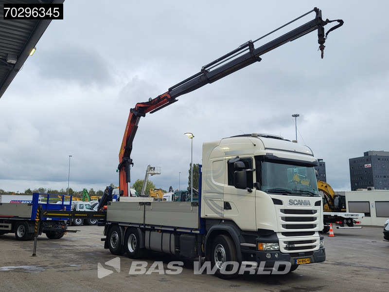 Scania R410 R 6X2 NL-Truck Palfinger PK22002-EH Crane Kran Lift+Steering-Axle Euro 6 - شاحنات مسطحة, شاحنة كرين: صور 3 Scania R410 R 6X2 NL-Truck Palfinger PK22002-EH Crane Kran Lift+Steering-Axle Euro 6 - شاحنات مسطحة, شاحنة كرين: صور 3