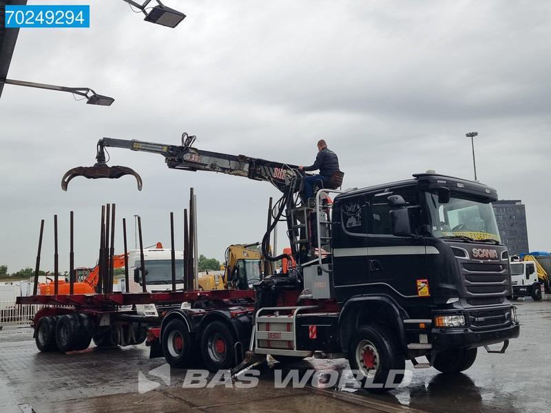 Scania R580 6X4 Holz Kran Diebolt D28 Full-Steell Extentable Trailer - شاحنة قطع الأشجار, شاحنة كرين: صور 2 Scania R580 6X4 Holz Kran Diebolt D28 Full-Steell Extentable Trailer - شاحنة قطع الأشجار, شاحنة كرين: صور 2
