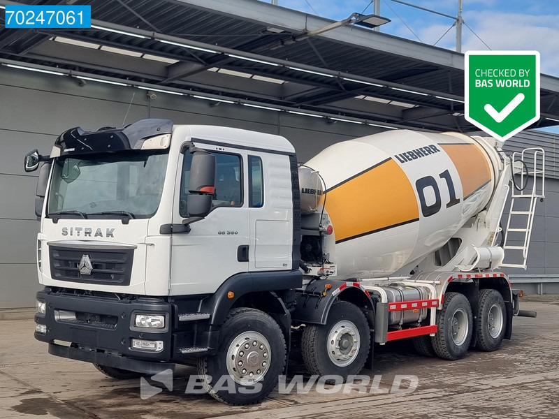 Sitrak G5 350 8X4 NEW! 8m3 Liebherr Mixer Big-Axle Steel Suspension - شاحنة خلاطة خرسانة: صور 1 Sitrak G5 350 8X4 NEW! 8m3 Liebherr Mixer Big-Axle Steel Suspension - شاحنة خلاطة خرسانة: صور 1