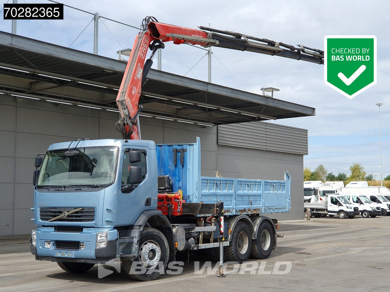 Volvo FE 280 904 6X4 Fassi F215/235AXP26 Crane 10m3 tipper Big-Axle Manual Euro 4 - قلابات, شاحنة كرين: صور 1 Volvo FE 280 904 6X4 Fassi F215/235AXP26 Crane 10m3 tipper Big-Axle Manual Euro 4 - قلابات, شاحنة كرين: صور 1