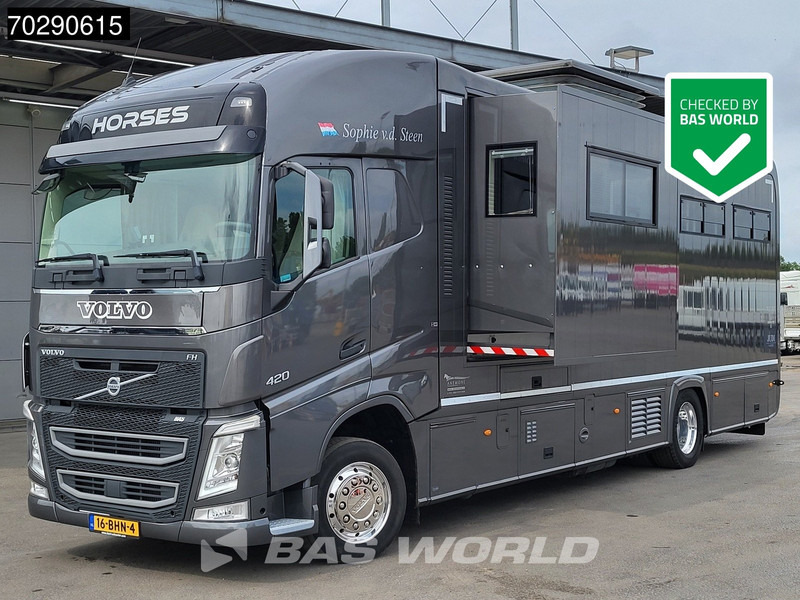 Volvo FH 420 FH 4X2 NL-Truck STX Horse truck + Living 4 Horses Navi ACC Euro 6 - شاحنة نقل خيل: صور 1 Volvo FH 420 FH 4X2 NL-Truck STX Horse truck + Living 4 Horses Navi ACC Euro 6 - شاحنة نقل خيل: صور 1