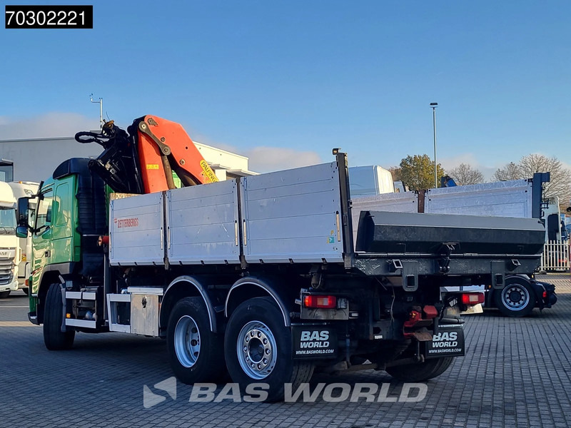 Volvo FM 340 FM 6X2 Palfinger PK23002 Crane 10m3 3-way tipper Lift+steering axle Euro 5 - قلابات, شاحنة كرين: صور 2 Volvo FM 340 FM 6X2 Palfinger PK23002 Crane 10m3 3-way tipper Lift+steering axle Euro 5 - قلابات, شاحنة كرين: صور 2