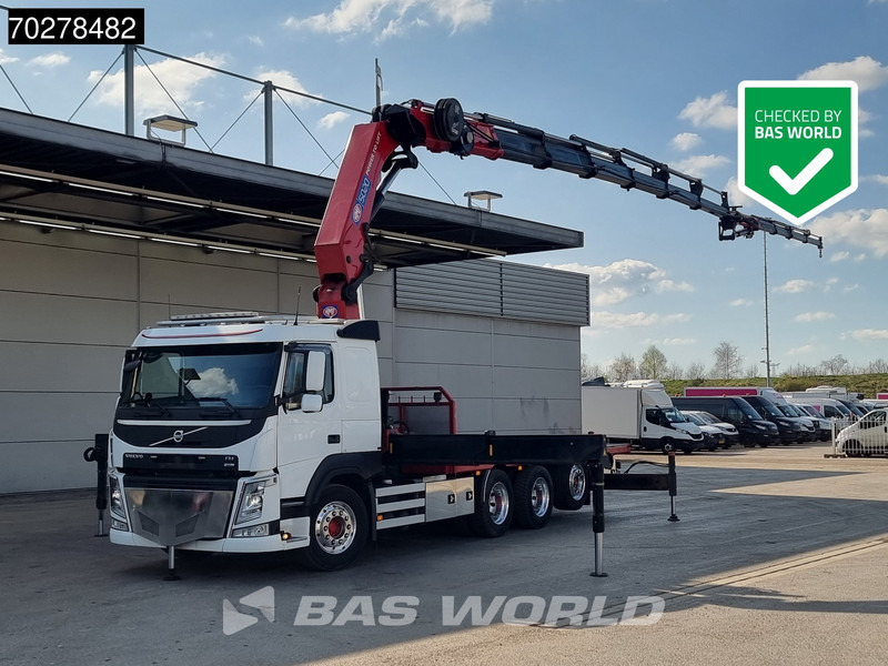 Volvo FM 500 8X4 HMF5020 K6 + Fly Jib Lift+Lenkachse Crane Kran Euro 6 - شاحنات مسطحة, شاحنة كرين: صور 1 Volvo FM 500 8X4 HMF5020 K6 + Fly Jib Lift+Lenkachse Crane Kran Euro 6 - شاحنات مسطحة, شاحنة كرين: صور 1