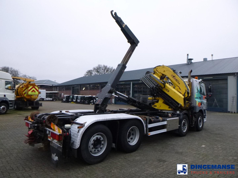 DAF CF 85.410 8x2 Hyva container hook + crane - شاحنة كرين: صور 3 DAF CF 85.410 8x2 Hyva container hook + crane - شاحنة كرين: صور 3