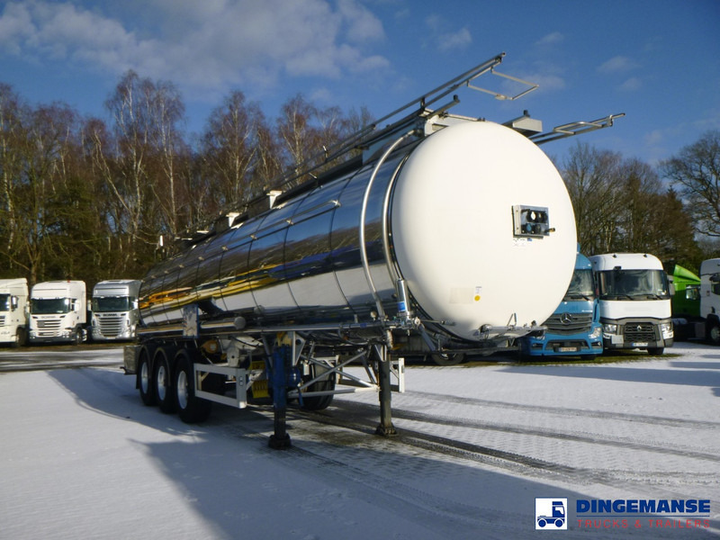 Feldbinder Chemical tank inox L4BH 30 m3 / 1 comp + pump - نصف مقطورة صهريج: صور 2 Feldbinder Chemical tank inox L4BH 30 m3 / 1 comp + pump - نصف مقطورة صهريج: صور 2