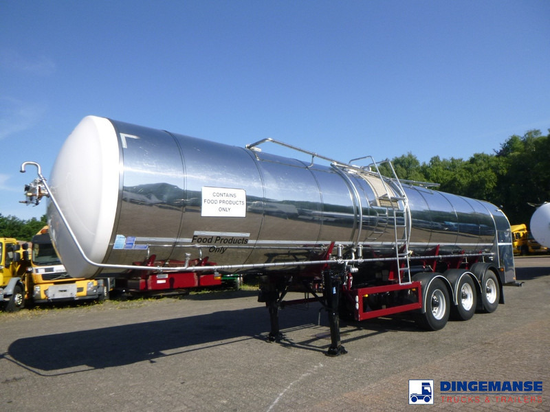 Feldbinder Food tank inox 30 m3 / 1 comp - نصف مقطورة صهريج: صور 1 Feldbinder Food tank inox 30 m3 / 1 comp - نصف مقطورة صهريج: صور 1
