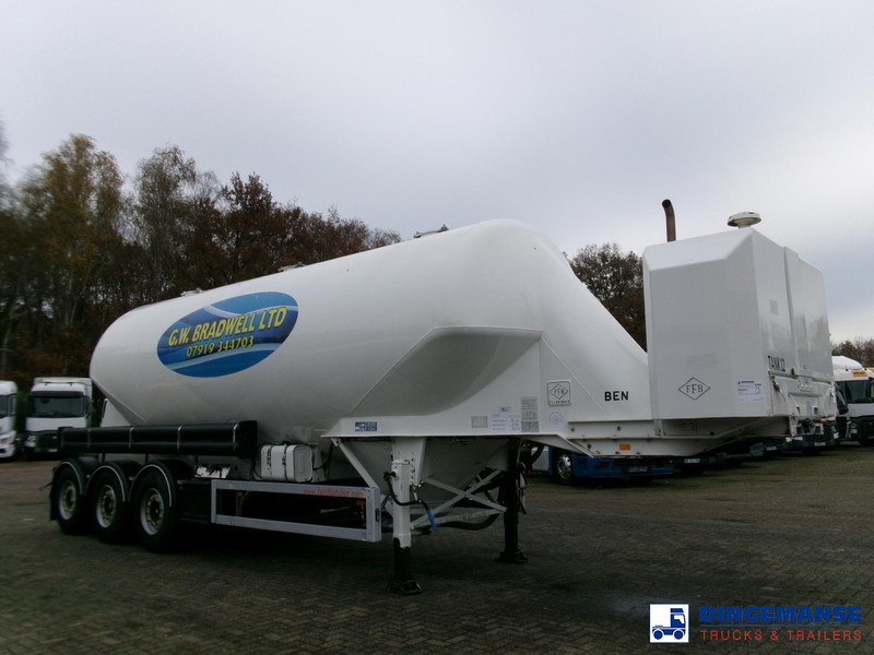 Feldbinder Powder tank alu 40 m3 / 1 comp + compressor - نصف مقطورة صهريج: صور 2 Feldbinder Powder tank alu 40 m3 / 1 comp + compressor - نصف مقطورة صهريج: صور 2