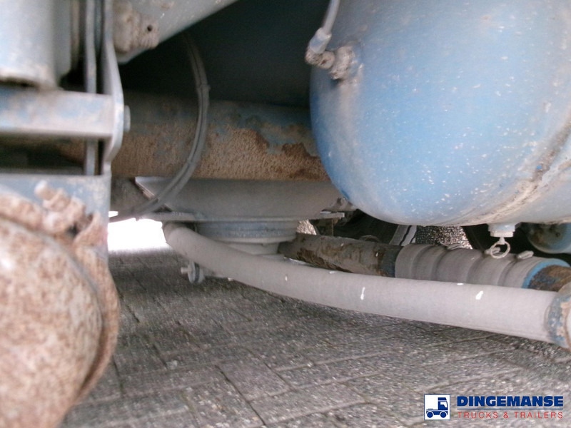 نصف مقطورة صهريج Feldbinder Powder tank alu 40 m3 / 1 comp + compressor: صور 9