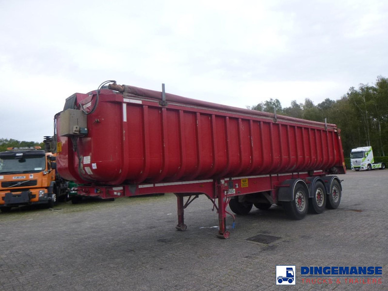 Fruehauf Tipper trailer alu 34.6 m3 + tarpaulin - قلابة نصف مقطورة: صور 1 Fruehauf Tipper trailer alu 34.6 m3 + tarpaulin - قلابة نصف مقطورة: صور 1