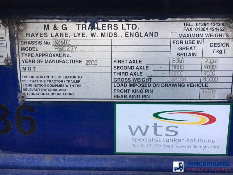 شاحنات الحاويات / جسم علوي قابل للتغيير نصف مقطورة M & G 3-axle container trailer 20-30 ft: صور 6