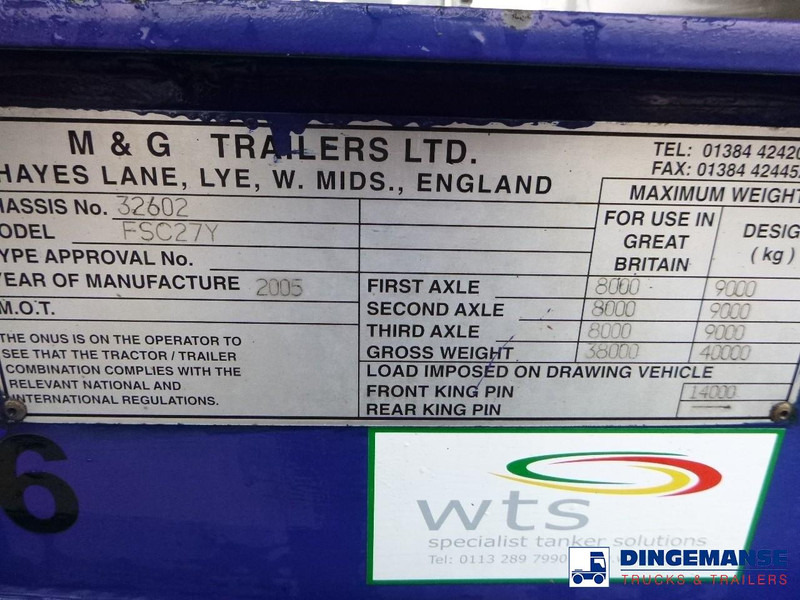 شاحنات الحاويات / جسم علوي قابل للتغيير نصف مقطورة M & G 3-axle container trailer 20-30 ft: صور 8